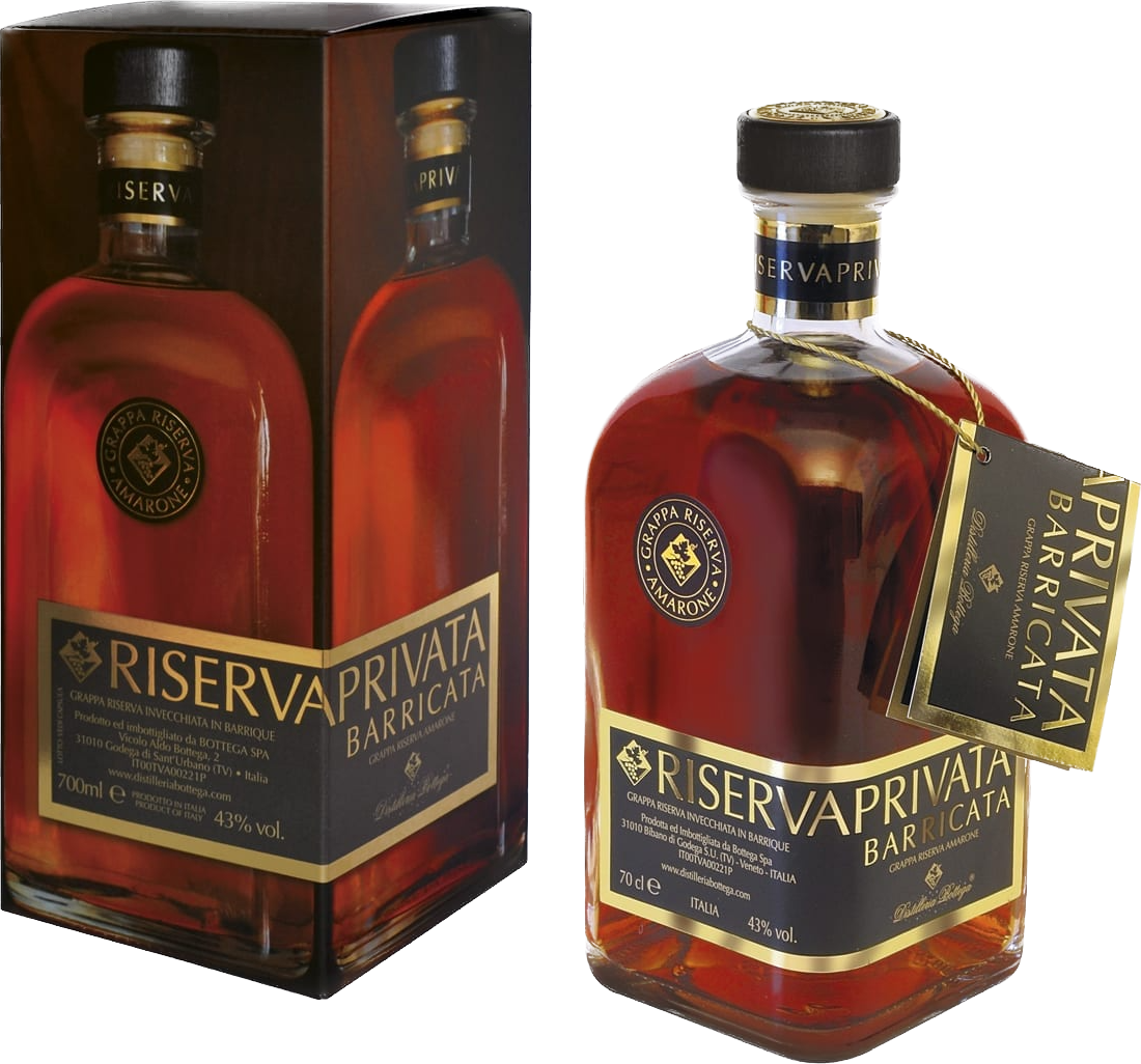 Bottega Grappa Riserva Privata Barricata 43% Vol. 0,7l