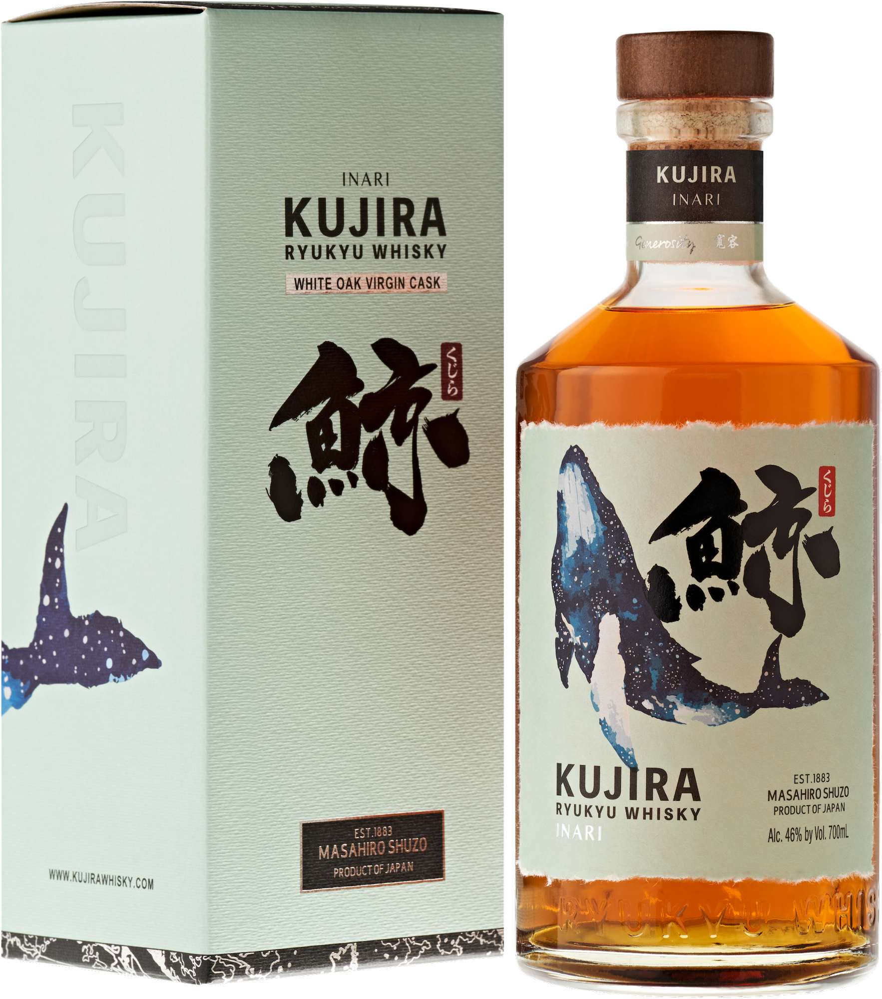 Kujira INARI Ryukyu Whisky 46% Vol. 0,7l in Giftbox