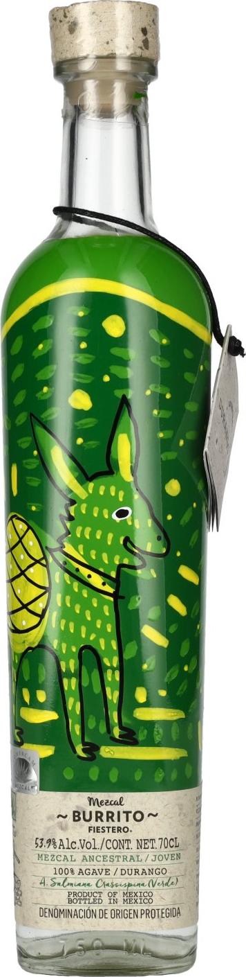 Burrito Fiestero Mezcal Verde DOP 53,9% Vol. 0,7l