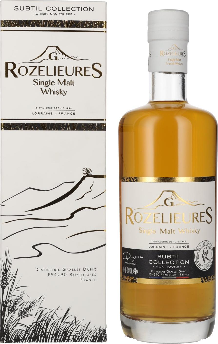 G. Rozelieures SUBTIL COLLECTION Single Malt Whisky 40% Vol. 0,7l in Giftbox
