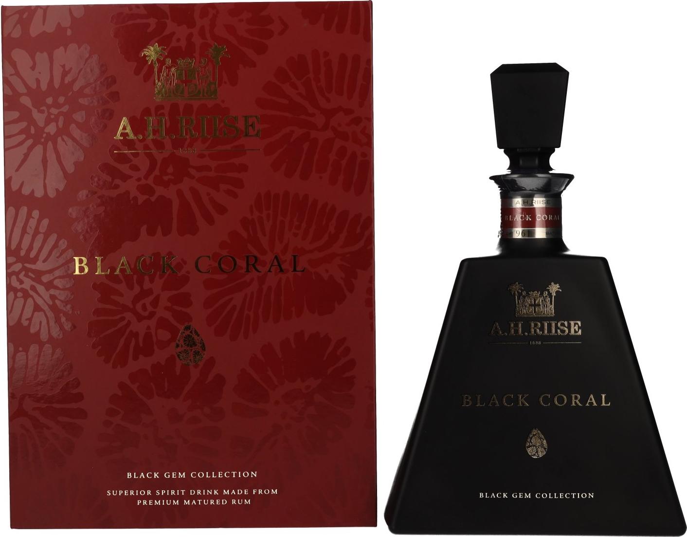 A.H. Riise / Old St. Croix BLACK CORAL Gem Collection 45,8% Vol. 0,7l in Giftbox