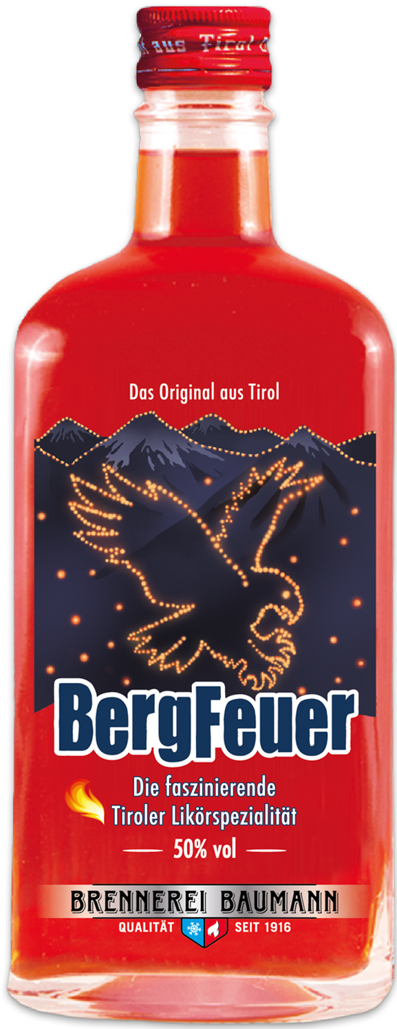 Baumann BergFeuer® Liqueur 50% Vol. 0,5l