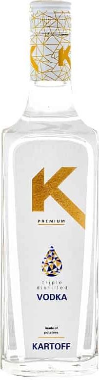 Kartoff Triple Distilled Potato Vodka 40% Vol. 0,7l
