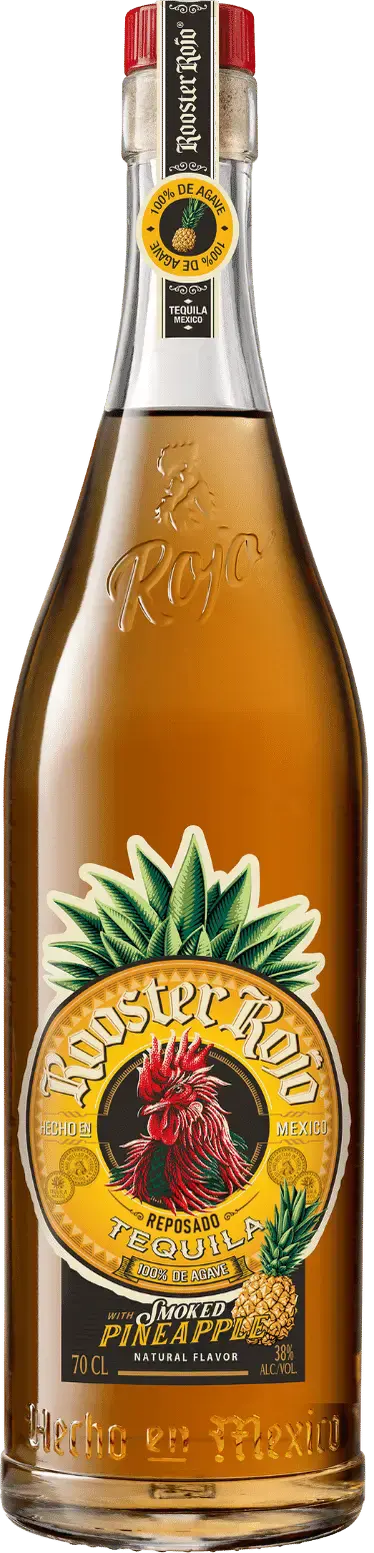 Rooster Rojo REPOSADO Smoked Pineapple Tequila 38% Vol. 0,7l
