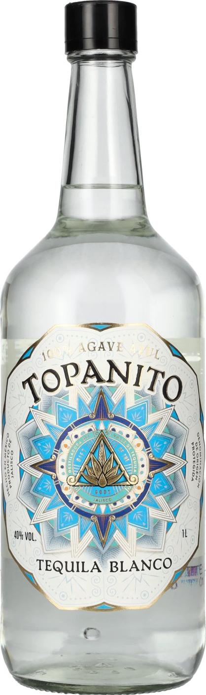 Topanito Blanco Tequila 100% Agave 40% Vol. 1l