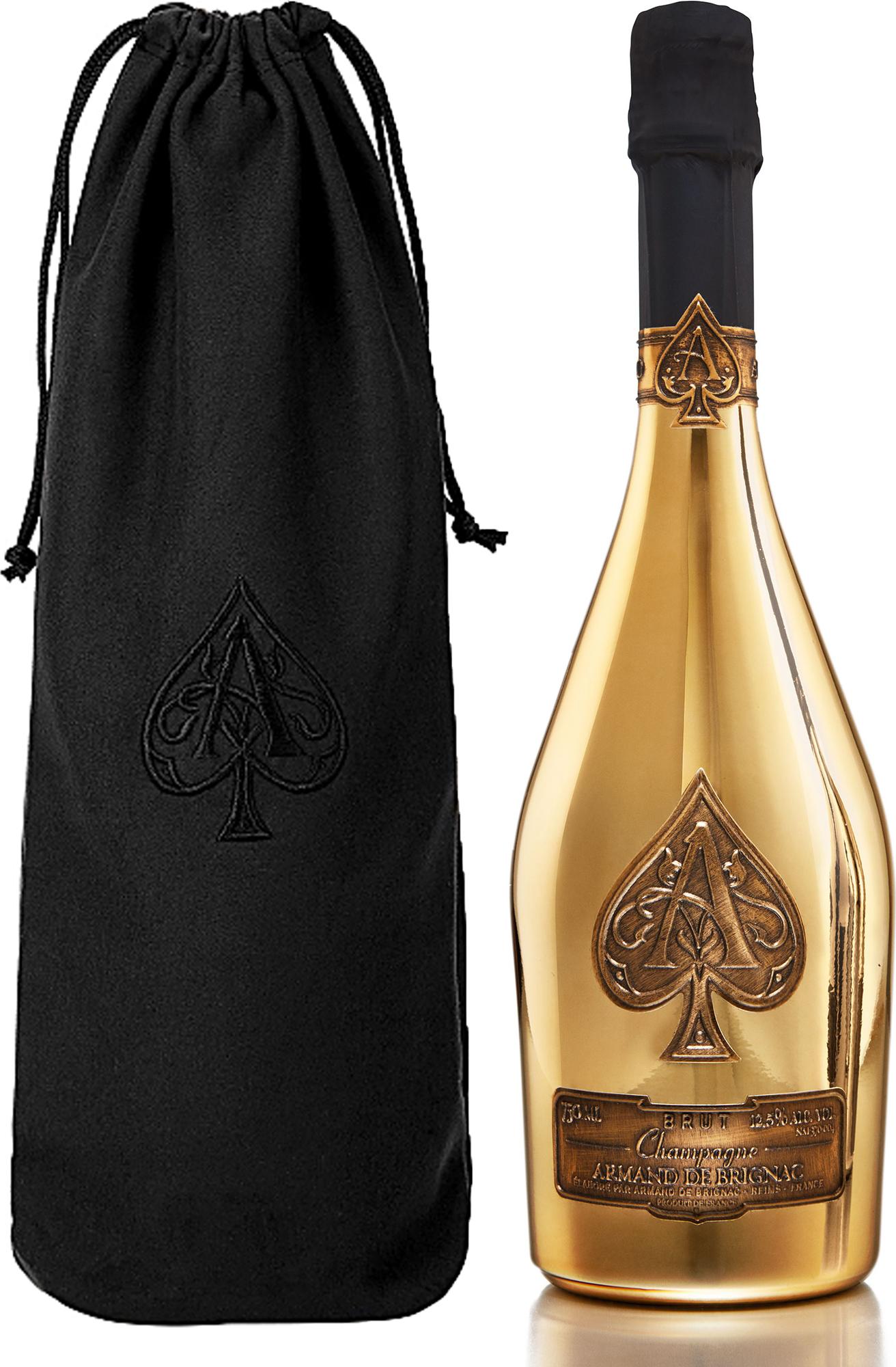 Armand de Brignac BRUT GOLD Champagne 12,5% Vol. 0,75l in Velvet Bag