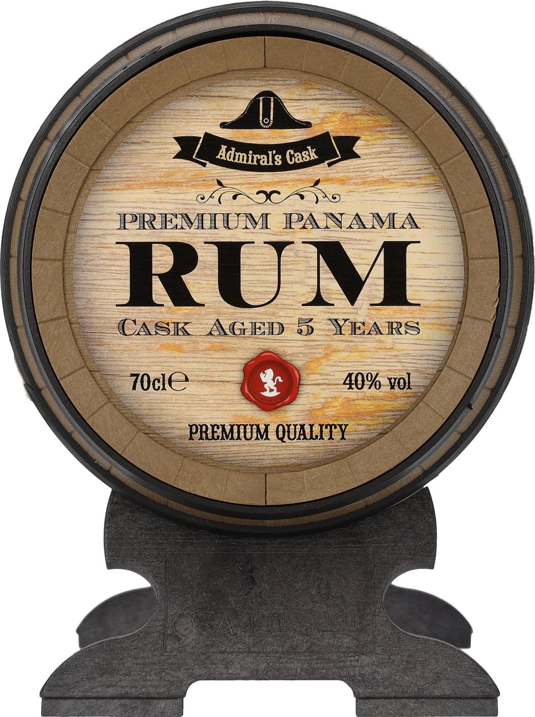 Old St. Andrews 5 Years Old Admiral's Cask Premium Panama Rum 40% Vol. 0,7l in Giftbox