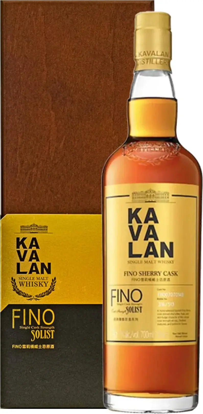 Kavalan SOLIST FINO SHERRY CASK Whisky 0,7l in Wooden box