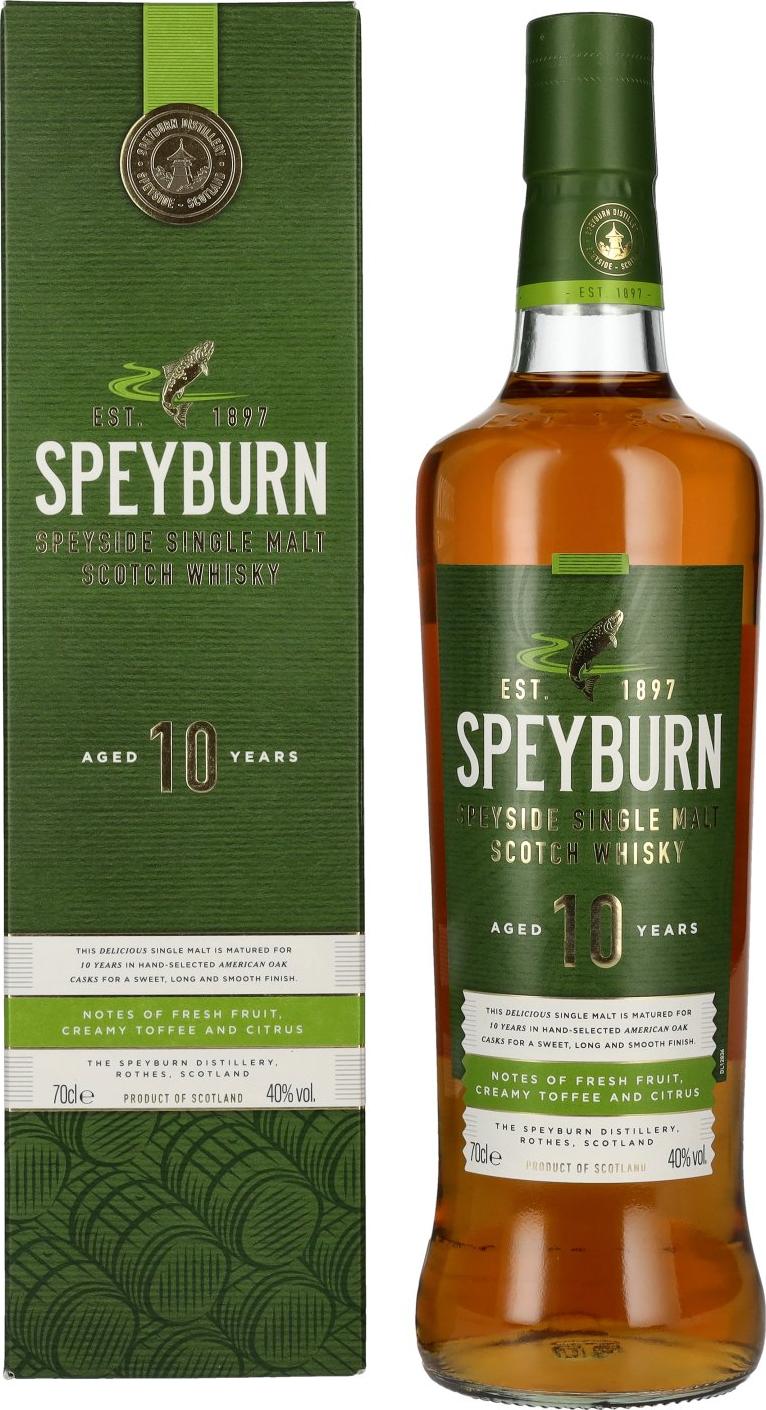 Speyburn 10 YEAR OLD Speyside Single Malt Scotch Whisky 40% Vol. 0,7l in Giftbox