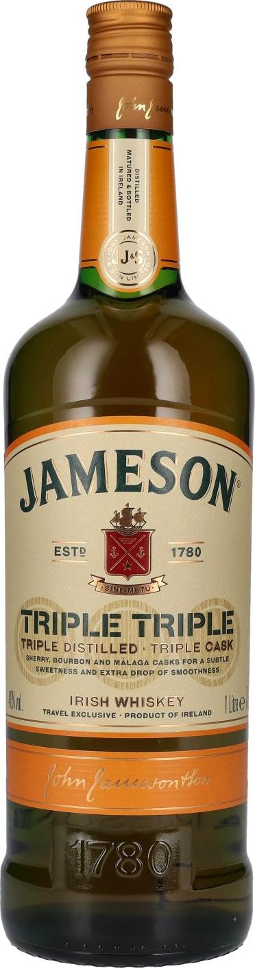 Jameson Triple Distilled & Triple Cask Irish Whiskey 40% Vol. 1l