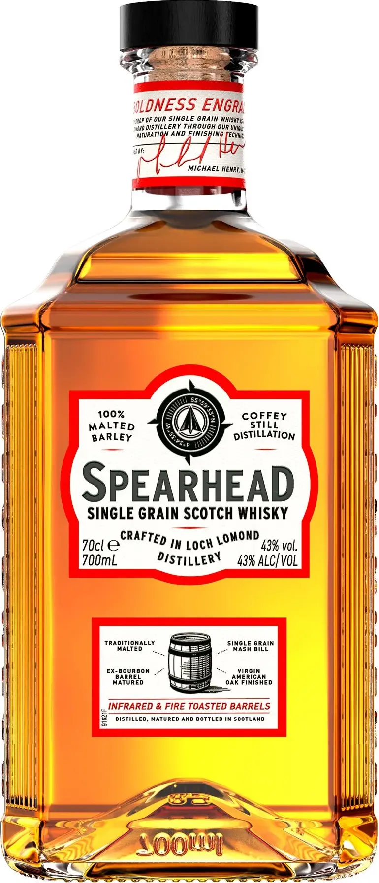 Loch Lomond Spearhead Single Grain Scotch Whiksy 43% Vol. 0,7l