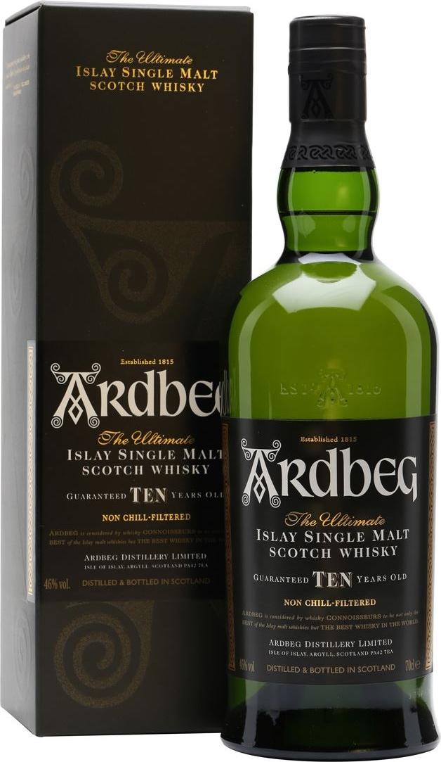 Ardbeg TEN Years Old Islay Single Malt 46% Vol. 1l in Giftbox