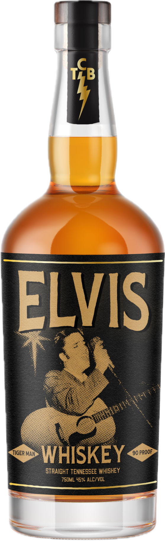 Elvis TIGER MAN Straight Tennessee Whiskey 45% Vol. 0,75l