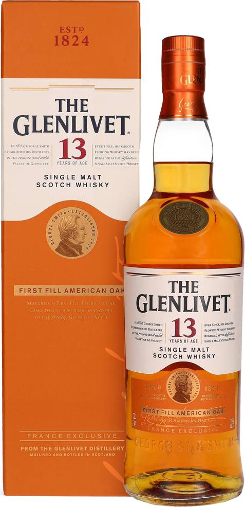 The Glenlivet 13 Year Old FIRST FILL AMERICAN OAK 40% Vol. 0,7l in Giftbox