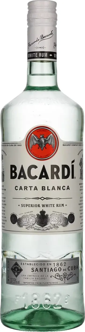 Bacardi Carta Blanca 37,5% Vol. 1l