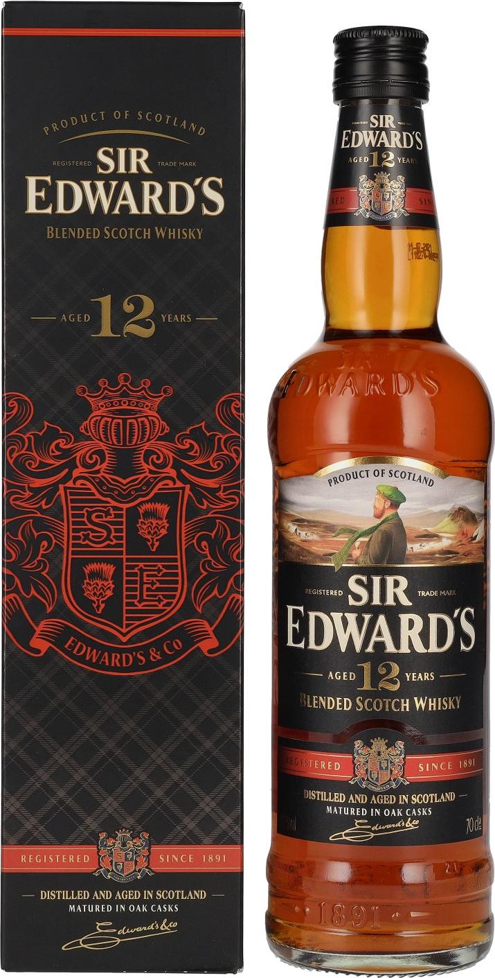 Sir Edward's 12 Years Old Blended Scotch Whisky 40% Vol. 0,7l in Giftbox