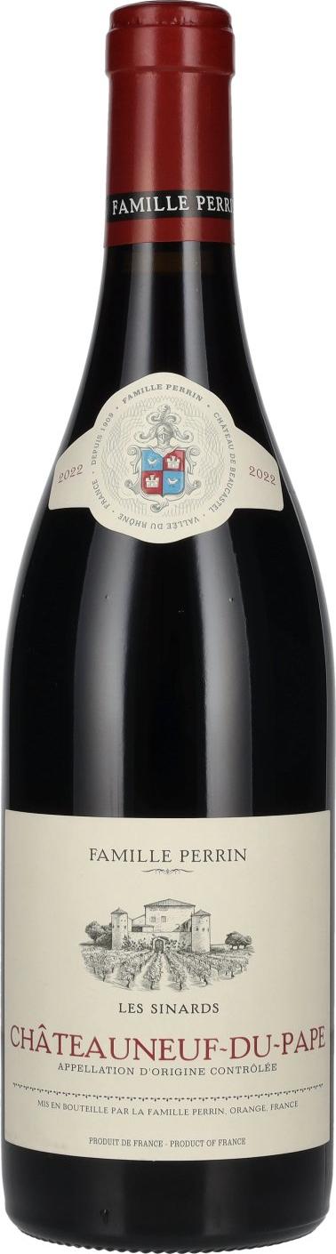 Famille Perrin CHÂTEAUNEUF DU PAPE ROUGE LES SINARDS 2022 14,5% Vol. 0,75l