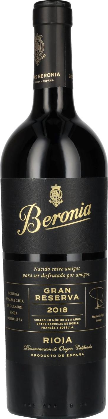 Beronia Gran Reserva Rioja DOC 2018 14% Vol. 0,75l