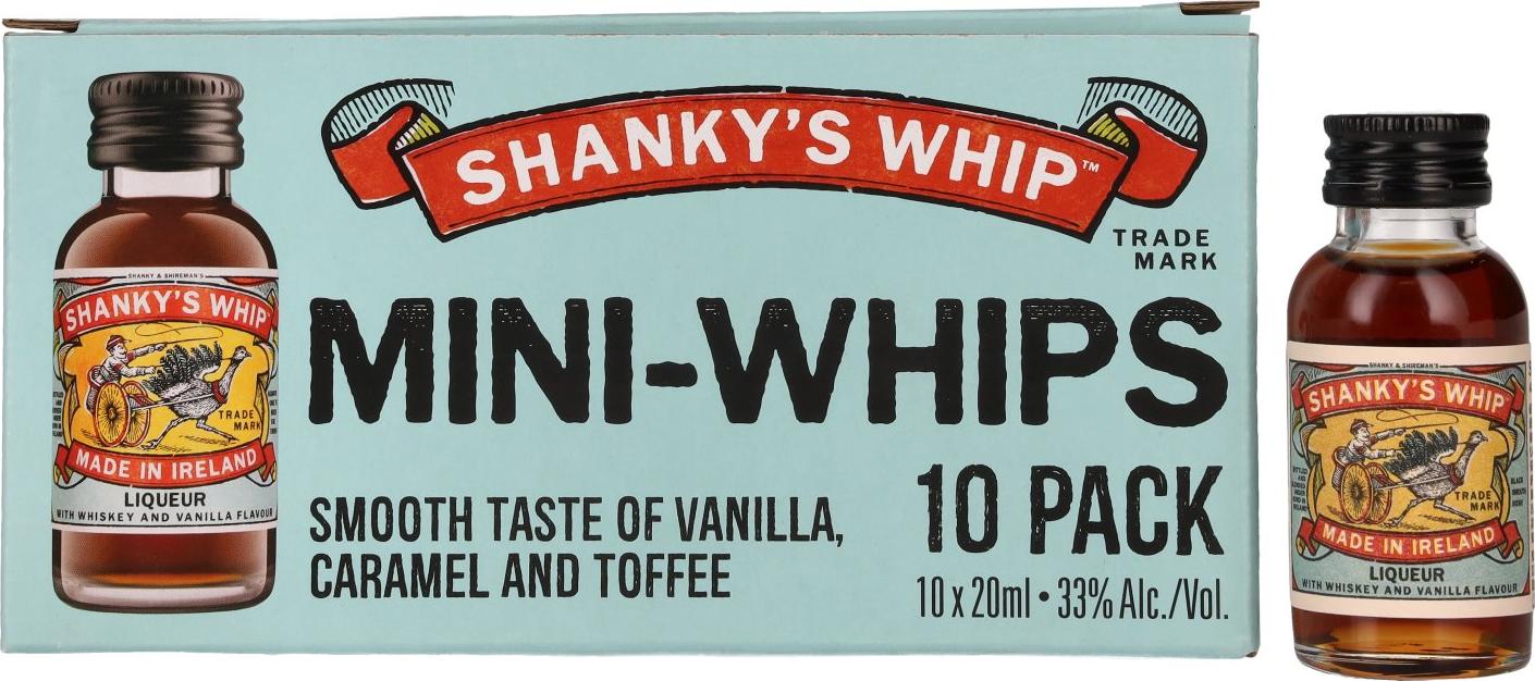 SHANKY's Whip Liqueur 33% Vol. 10x0,02l