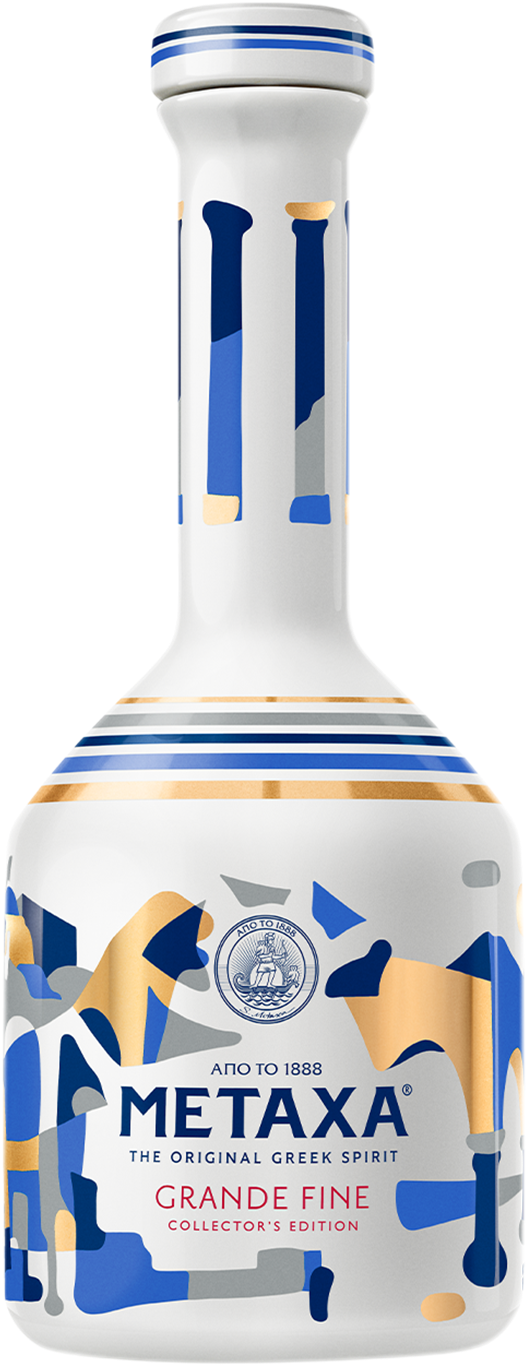 Metaxa GRANDE FINE Collector's Edition Ceramic bottle 40% Vol. 0,7l in Giftbox