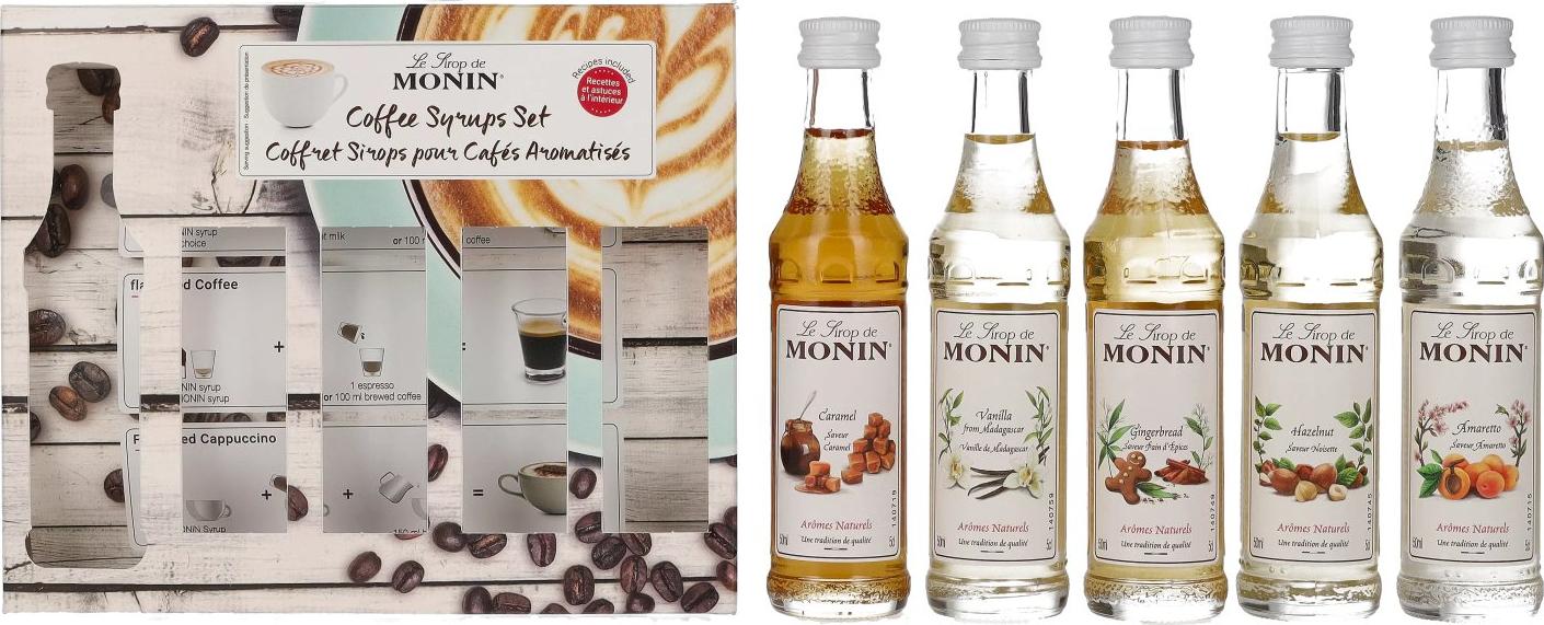 Le Sirop de MONIN COFFEE SYRUPS SET 5x0,05l