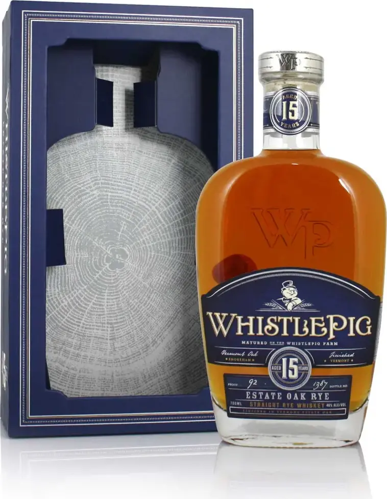 WhistlePig 15 Years Old Straight Rye Whiskey 46% Vol. 0,7l in Giftbox
