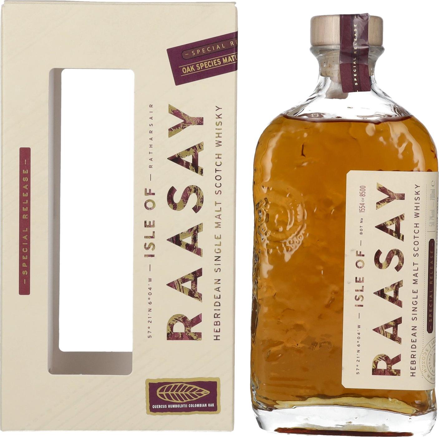Isle of RAASAY Quercus Humboldtii Columbian Oak Single Malt Special Release 50,7% Vol. 0,7l in Giftbox