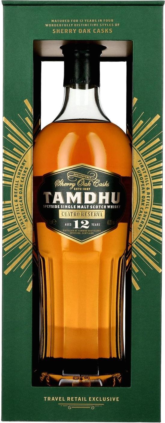 Tamdhu 12 Years Old Cuatro Reserva Speyside Single Malt 41.2% Vol. 0.7l in Giftbox