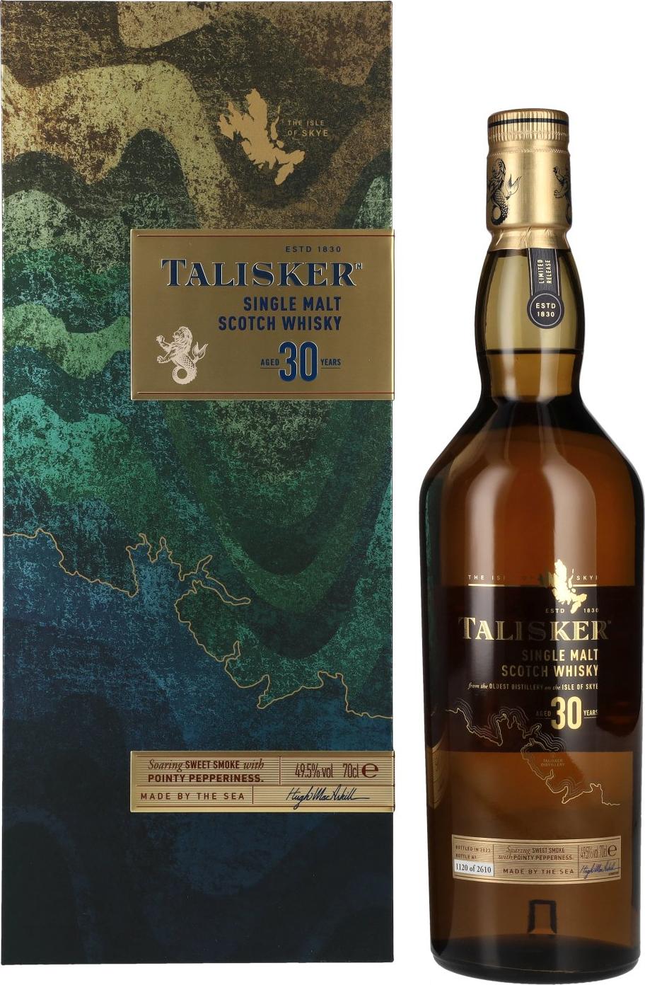 Talisker 30 Years Old Single Malt Scotch Whisky Limited Release 49,5% Vol. 0,7l in Giftbox