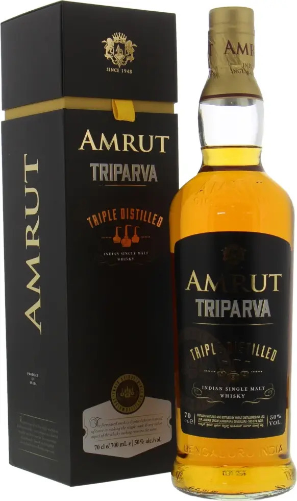 Amrut TRIPARVA Triple Distilled Indian Single Malt Whisky 50% Vol. 0,7l in Giftbox