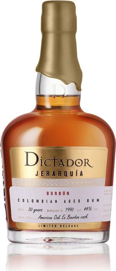 Dictador JERARQUIA BORBON 30YO VINTAGE 1990 44%