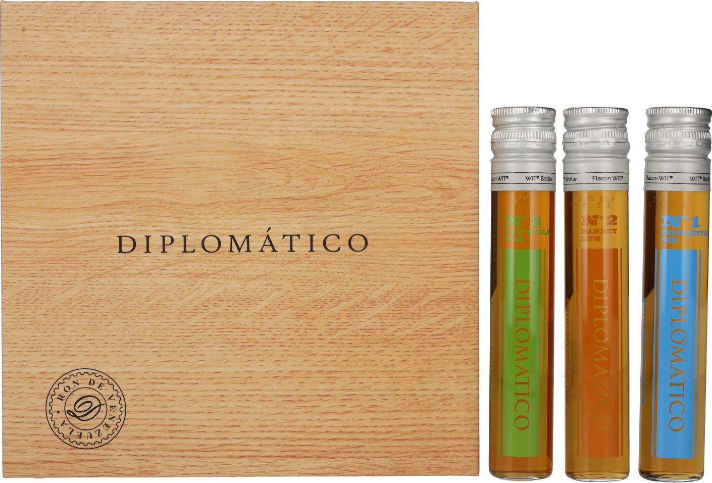 Diplomático Distillery Collection Press Kits Rum-Set 47% Vol. 3x0,05l in Giftbox