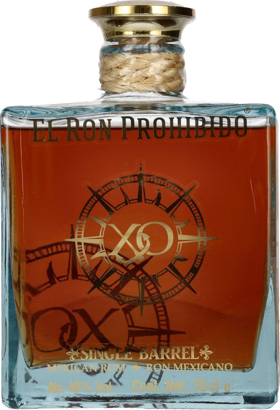 El Ron Prohibido XO Single Barrel Mexican Rum 40% Vol. 0.7l