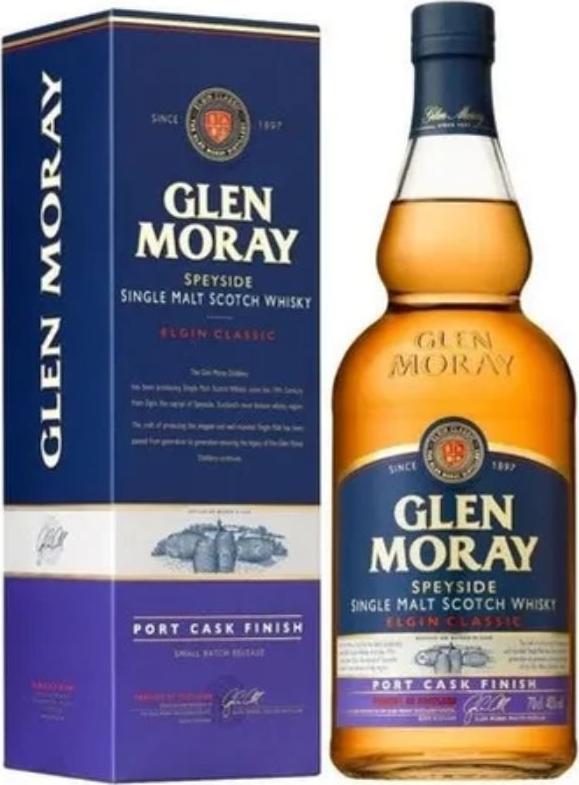 Glen Moray Classic Port Cask Finish 40% Vol. 0,7l