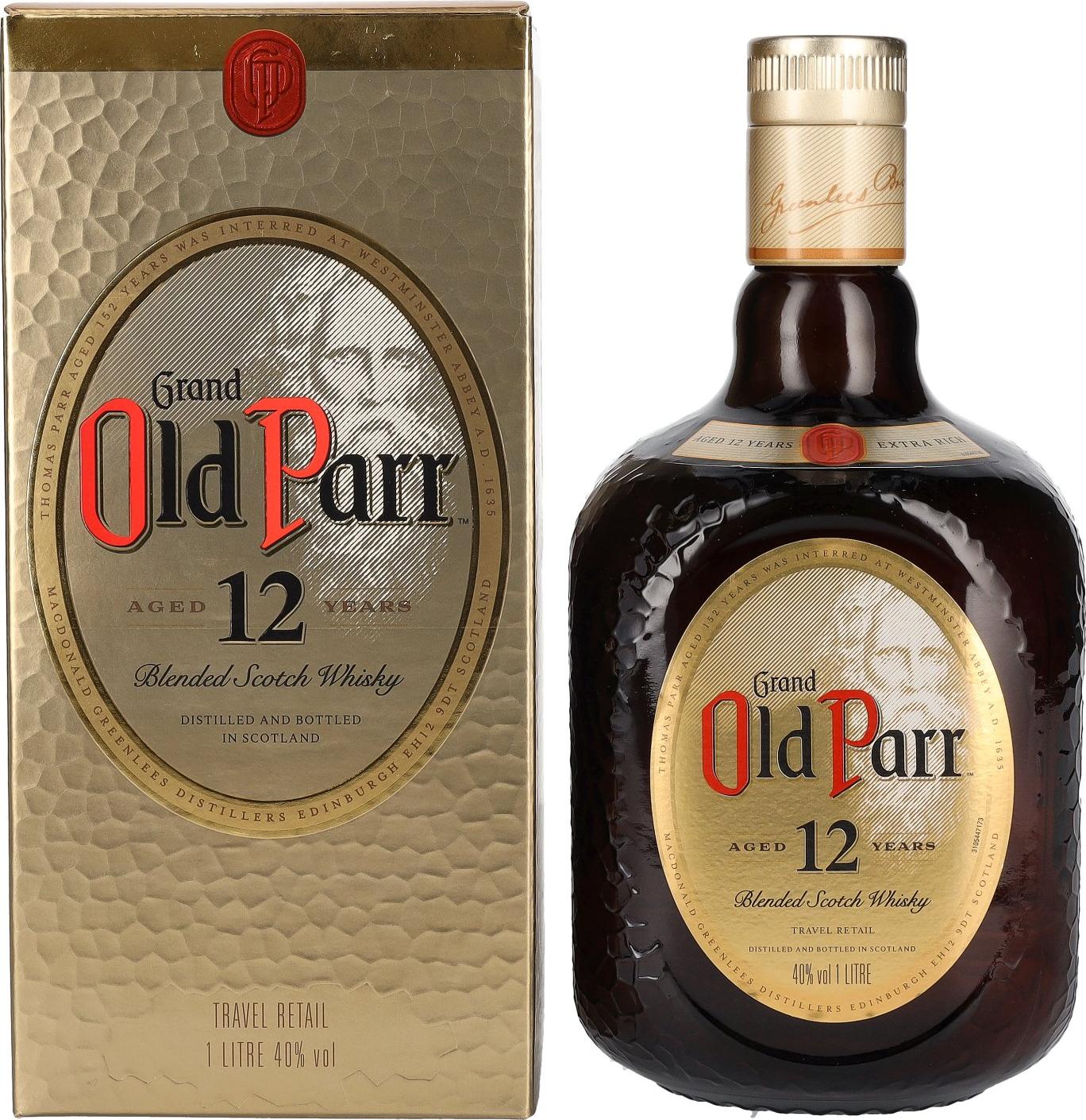 Macdonald Greenlees Grand Old Parr 12 Years Old Blended Scotch Whisky 40% Vol. 1l in Giftbox