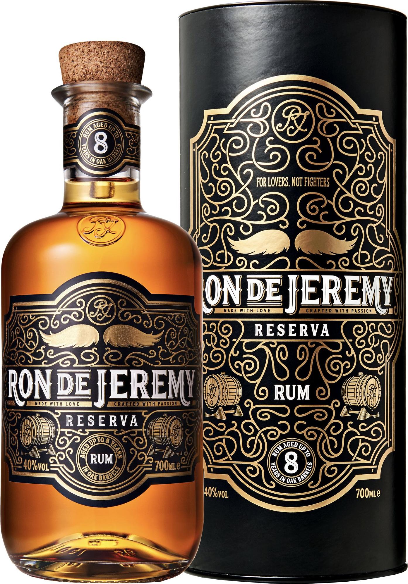 Ron de Jeremy RESERVA 8 Years Old Rum 40% Vol. 0,7l in Giftbox