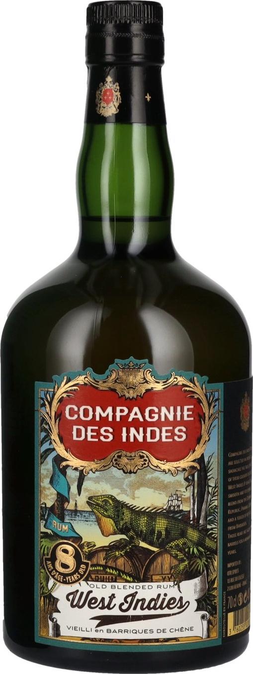 Compagnie des Indes West Indies 8 Years Old Blended Rum 40% Vol. 0,7l