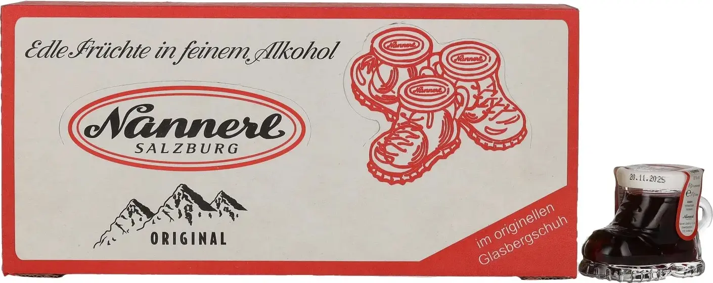 Nannerl Alpine Fruit BERGSCHUH Raspberry Liqueur 18% vol. 12x0,02l