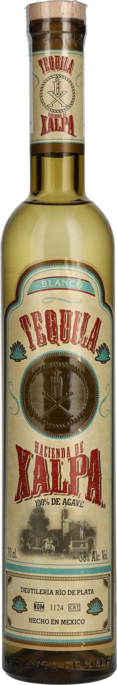 Hacienda De Xalpa Tequila Blanco 100% de Agave 38% Vol. 0,7l