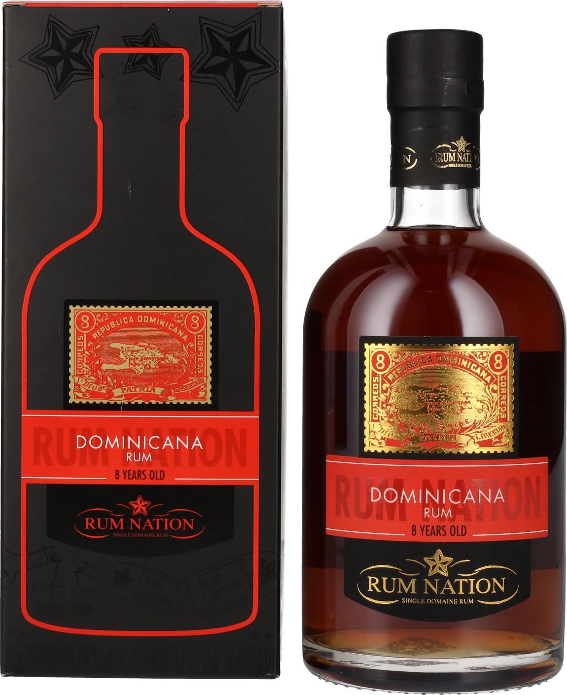 Rum Nation Dominicana 8 Years Old Limited Edition 40,9% Vol. 0,7l in Giftbox