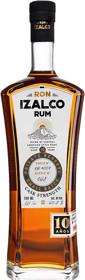 Ron Izalco Gran Reserva 10 Años Rum CASK STRENGTH 60,3% Vol. 0,7l