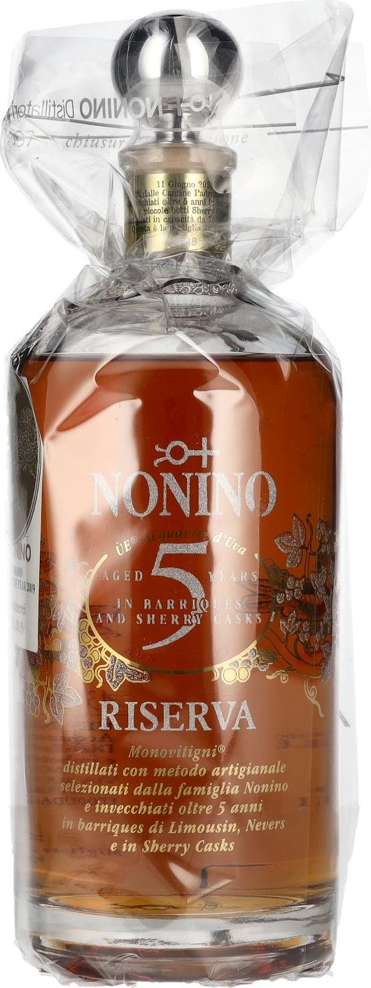 Nonino ÙE Monovitigno Anniversary Riserva Monovitigni® 5 anni in barriques 43% Vol. 0,7l