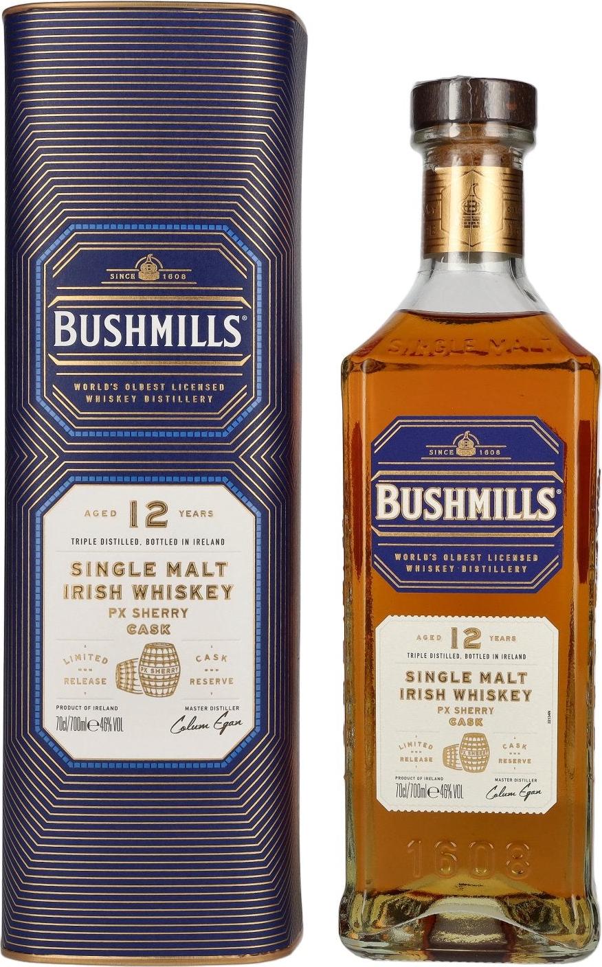 Bushmills 12 Years Old PX SHERRY CASK Single Malt Irish Whiskey Limited Release 46% Vol. 0,7l in Giftbox