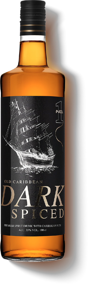 No.1 Old Caribbean DARK SPICED Rum 35% Vol. 1l