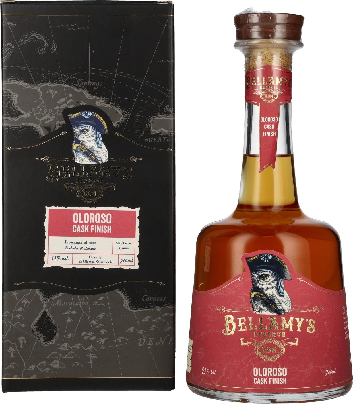 Bellamy's Reserve Rum OLOROSO CASK FINISH 43% Vol. 0,7l in Giftbox