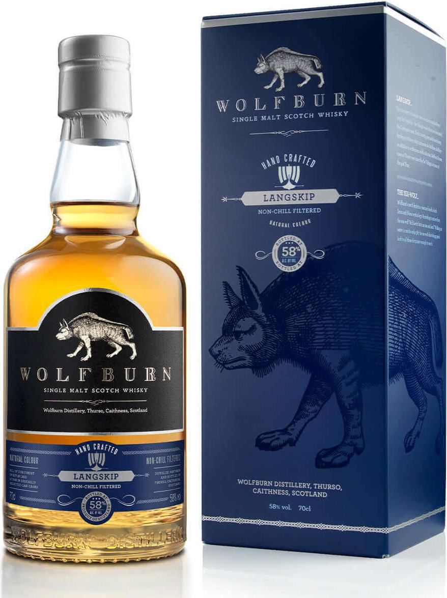 Wolfburn LANGSKIP Single Malt Scotch Whisky 58% Vol. 0,7l in Giftbox