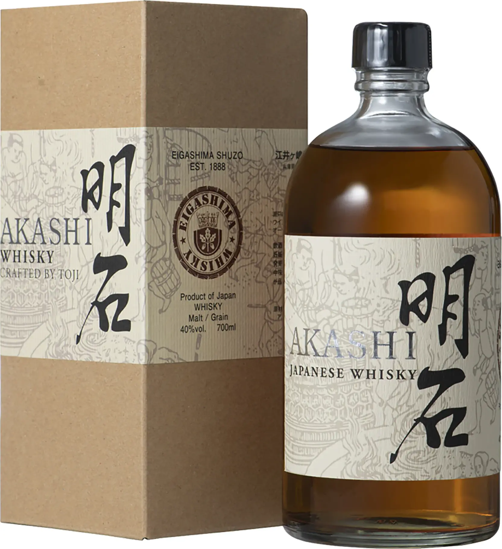 Akashi Toji Blended Whisky 40% Vol. 0,7l in Giftbox