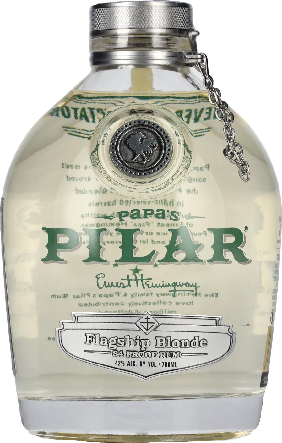 Papa’s Pilar Flagship BLONDE RUM 42% Vol. 0,7l