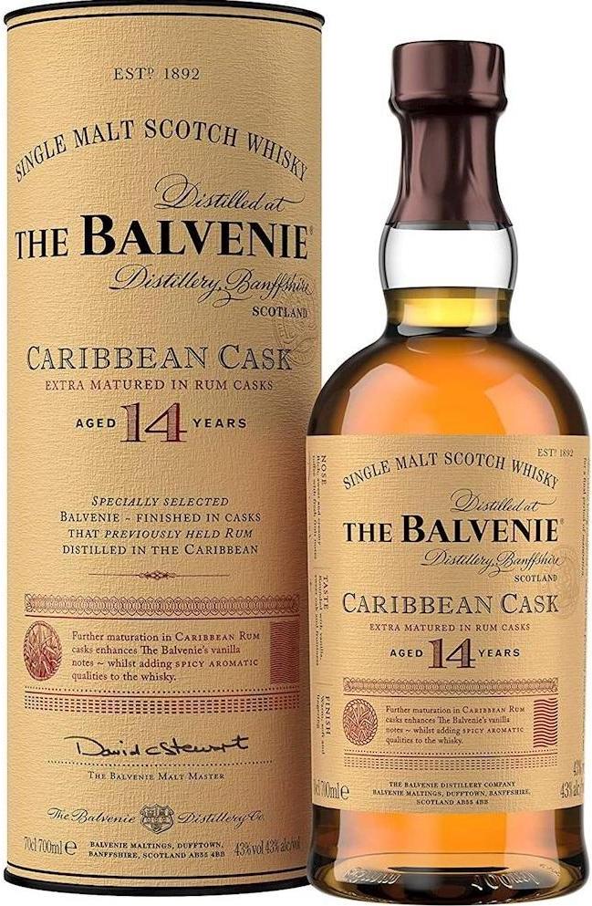 The Balvenie 14 Year Old CARIBBEAN CASK 43% Vol. 0,7l