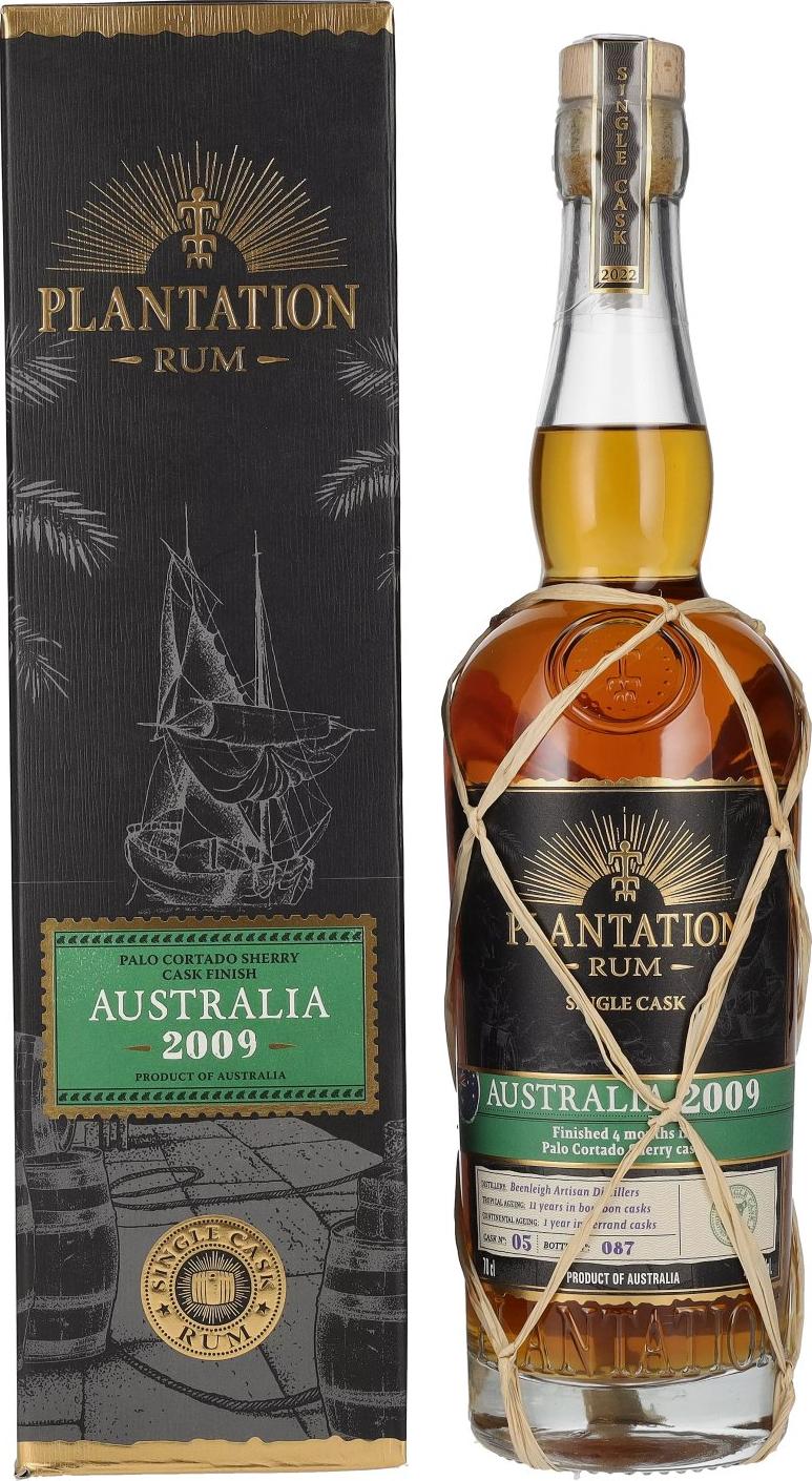 Plantation / Planteray AUSTRALIA Single Cask Sherry Palo Cortado Finish 2009 45,3% Vol. 0,7l in Giftbox